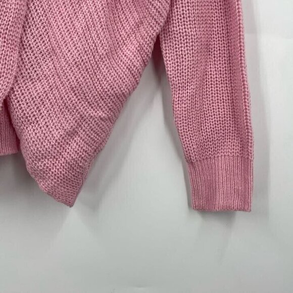 Inner Circle Women's Nordstrom Front Twist V Neck Long Sleeve Sweater Size M NWT - Picture 4 of 9